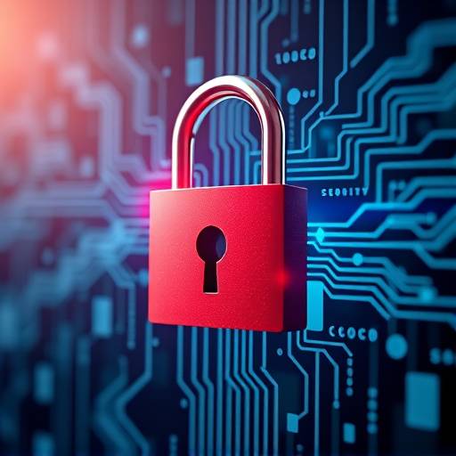 Illustration of a padlock symbolizing data security and privacy.